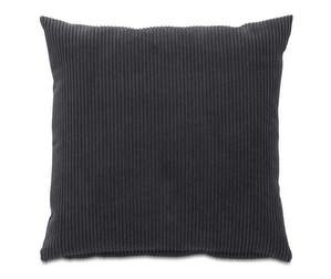 Cord Cushion, Charcoal Grey, 43 x 43 cm