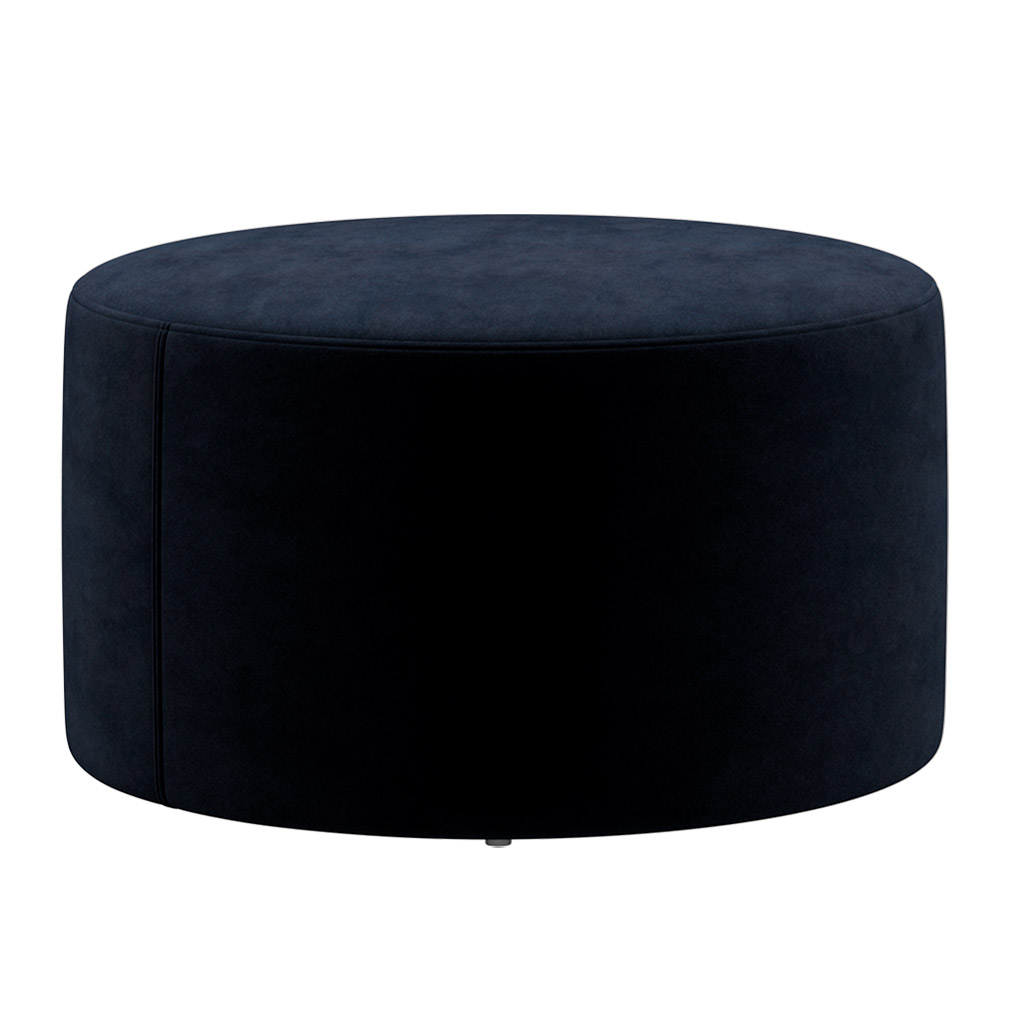 BoConcept Eden Footstool, Velvet Fabric 3031 Blue | Vepsäläinen