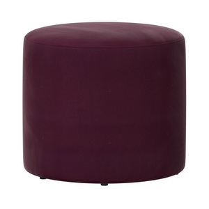 Eden Footstool, Bologna Fabric 3258 Crerry Red, ⌀ 45 cm