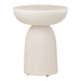 Expose Side Table, Ivory Concrete, ⌀ 35 cm