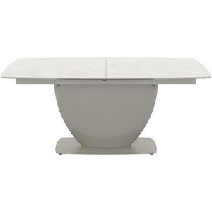 Florentina Extendable Dining Table, Ash Grey Ceramic, 99 x 183/263 cm