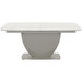 Florentina Extendable Dining Table, Ash Grey Ceramic, 99 x 183/263 cm