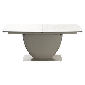 Florentina Extendable Dining Table, Ash Grey Ceramic, 99 x 183/263 cm