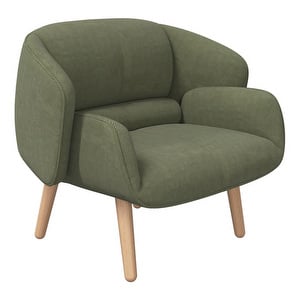 Fusion Armchair, Skagen Fabric 3165 Green / Oak