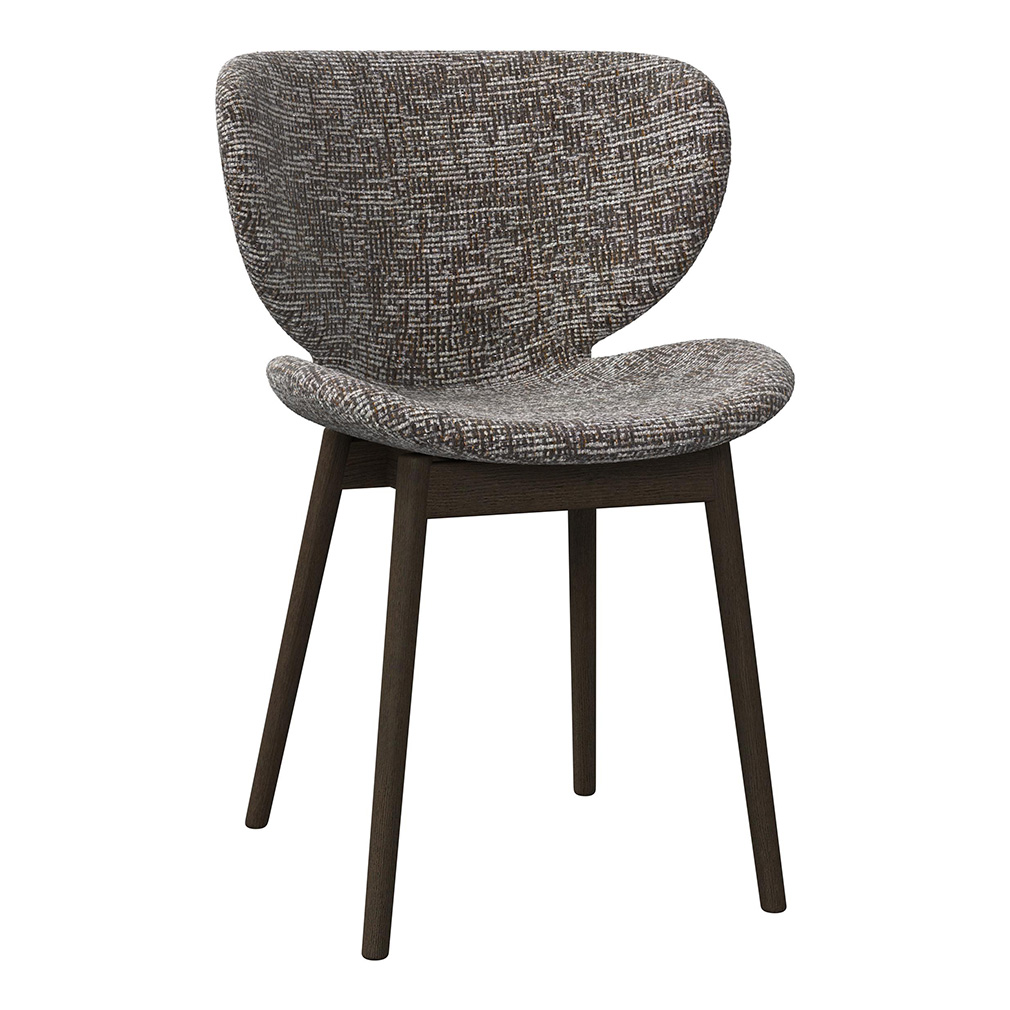 BoConcept Hamilton Chair, Tuscany Fabric 3202 Brown / Dark Oak