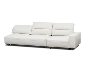 Hampton-sohva, Salto-nahka 0966 valkoinen