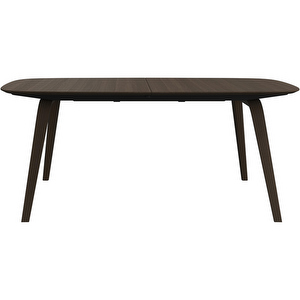 Hauge Extendable Dining Table, Dark Oak, 99 x 185/255 cm