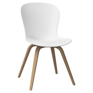 Hauge Chair, White/Chestnut