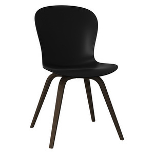 Hauge Chair, Black / Dark Chestnut