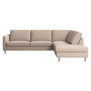 Indivi Corner Sofa, Lazio Fabric 3091 Beige, W 267 cm