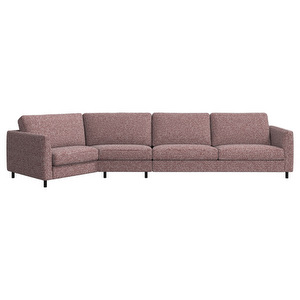Indivi Corner Sofa, Tuscany Fabric 3207 Burgundy, W 359 cm