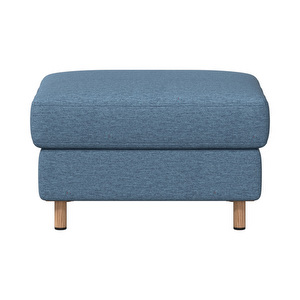 Indivi Footstool, Capri Fabric 3233 Blue, 55 x 66 cm
