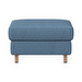 Indivi Footstool, Capri Fabric 3233 Blue, 55 x 66 cm