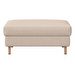 Indivi Footstool, Lazio Fabric 3091 Beige, 66 x 96 cm