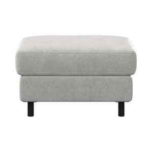 Indivi Footstool, Ravello Fabric 3222 Grey, 55 x 66 cm