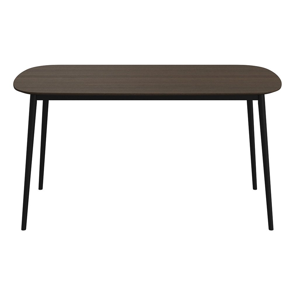 BoConcept Kingston-ruokapöytä tumma tammi/musta, 85 x 150 cm