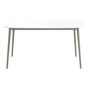 Kingston Dining Table, White / Ash Grey, 85 x 150 cm