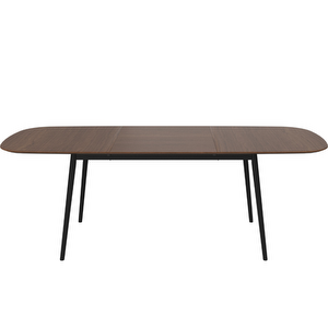 Kingston Extendable Dining Table, Walnut, 100 x 160/230 cm