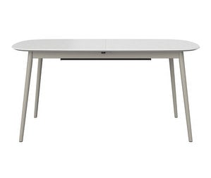 Kingston Extendable Dining Table, White, 100 x 160/230 cm