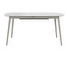 Kingston Extendable Dining Table, White, 100 x 160/230 cm