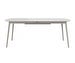 Kingston Extendable Dining Table, White, 100 x 197/267 cm