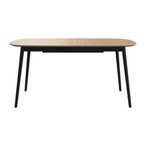 Kingston Extendable Dining Table, Oak / Black, 99 x 160/230 cm
