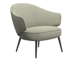 Charlotte Armchair, Lazio Fabric 3092 Light Green
