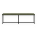 London Bench, Skagen Fabric 3165 Green / Black, W 160 cm