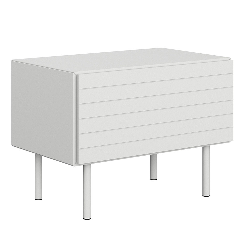 BoConcept Lugano-yöpöytä valkoinen, 58 x 42 cm