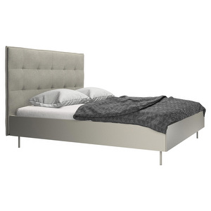 Lugano Bed, Lazio Fabric 3091 Beige / Ash Grey, 180 x 200 cm Lugano Bed, Lazio Fabric 3091 Beige / Ash Grey, 180 x 200 cm