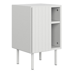 Lugano Bedside Table, White, 38 x 60 cm