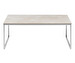 Lugo Coffee Table, Ceramic / Steel Leg, 91 x 91 cm