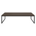 Lugo Coffee Table, Dark Oak / Black, 60 x 102 cm