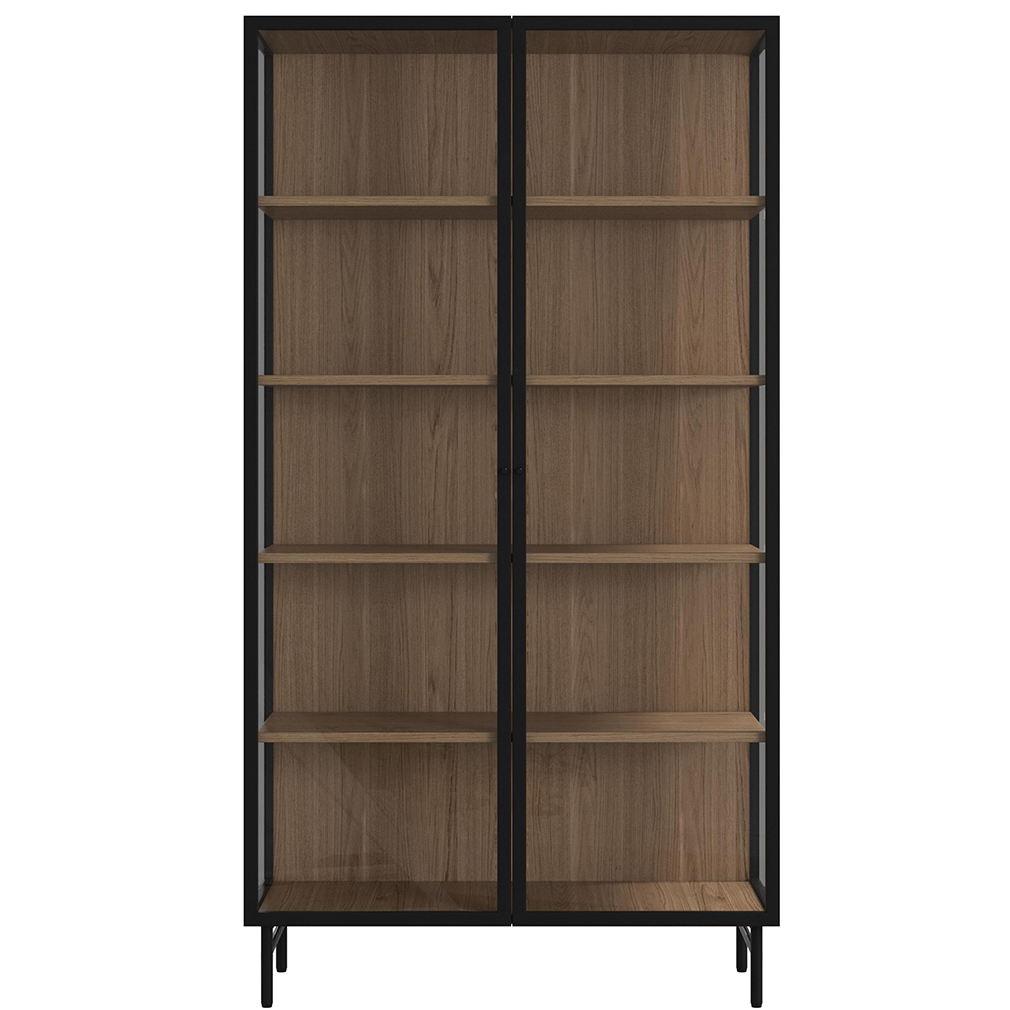 BoConcept Lund-vitriinikaappi tammi/musta