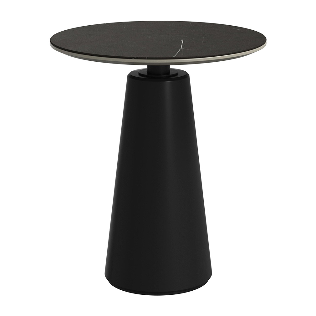 BoConcept Madrid-sivupöytä tumma marmorikeramiikka/musta
