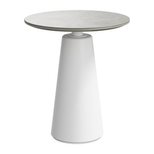 Madrid Side Table, Ash Grey Ceramic / White