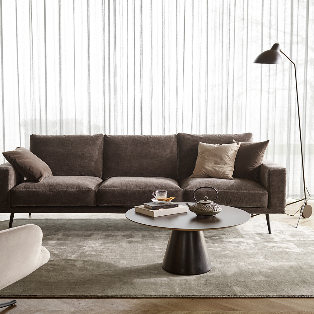 BoConcept Madrid Coffee Table, Black / Dark Marble Ceramic