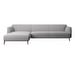 Modena Chaise Sofa, Bristol Fabric 3060 Light Grey, W 267,5 cm