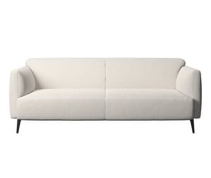 Modena Sofa, Lazio Fabric 3090 White, W 185 cm