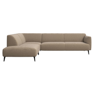 Modena Corner Sofa, Lazio Fabric 3096 Brown, W 267 cm