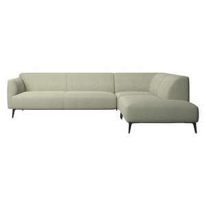 Modena Corner Sofa, Lazio Fabric 3092 Light Green, W 267 cm