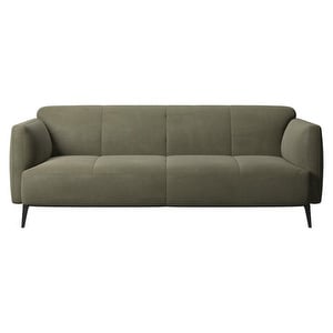 Modena-sohva, York-nahka 5121 oliivinvihreä, L 185 cm