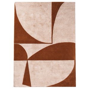 Moments Rug, Rusty Orange / Beige, 170 x 240 cm