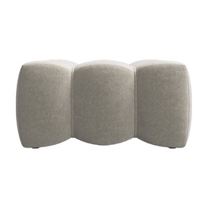 Nawabari Footstool, Ravello Fabric 3221 Beige, 86 x 86 cm