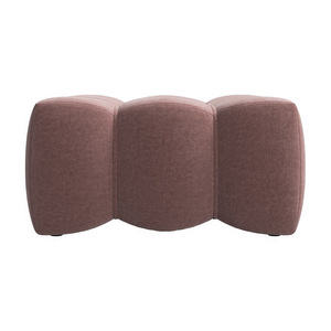 Nawabari Footstool, Ravello Fabric 3224 Dusty Rose, 86 x 86 cm