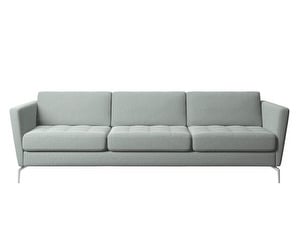 Osaka-sohva, Leeds-kangas 3021 vaaleanharmaa, L 242 cm