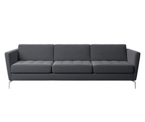 Osaka-sohva, Leeds-kangas 3023 tummanharmaa, L 242 cm