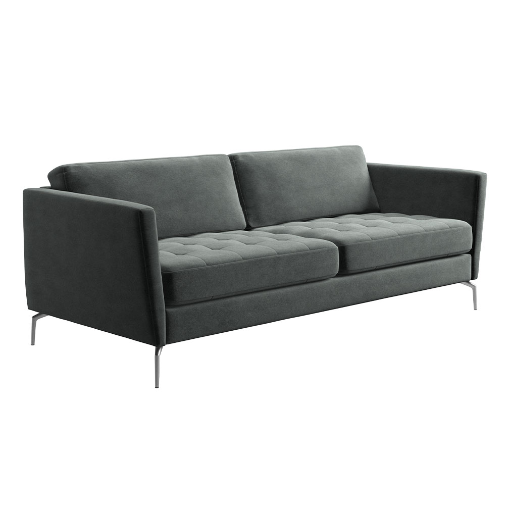 BoConcept Osaka Sofa, Velvet Fabric 3032 Green | Vepsäläinen