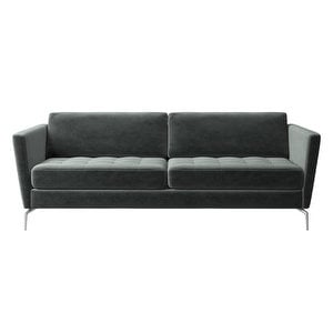 Osaka-sohva, Velvet-kangas 3032 vihreä, L 206 cm