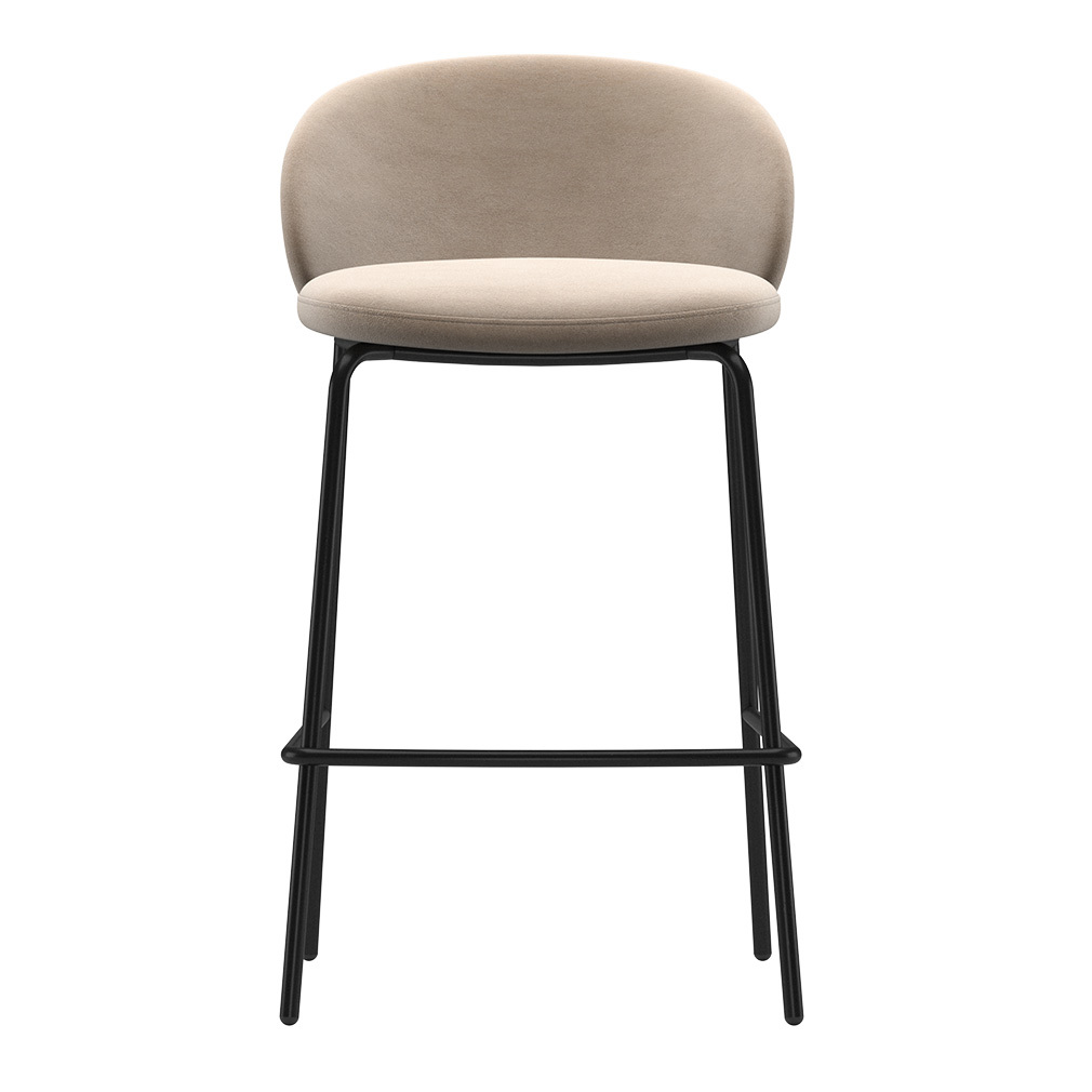 BoConcept Princeton-baarituoli Velvet-kangas 3033 hiekka, K 87 cm